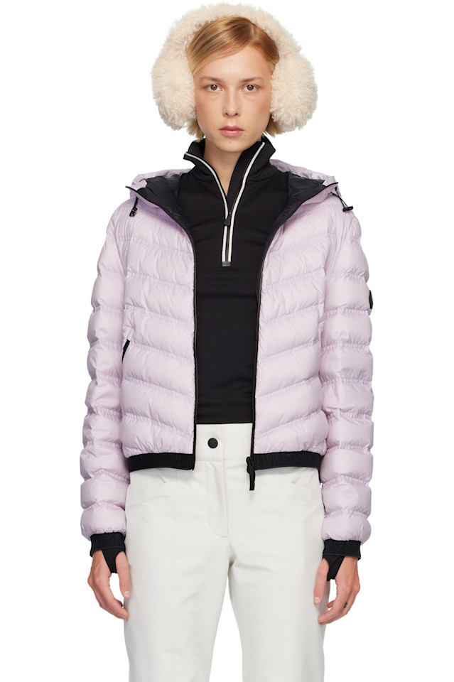 

Moncler Пуховая куртка из фиолетового панделона