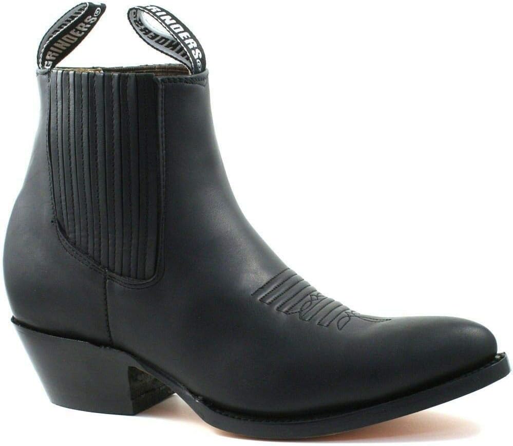 

Мужские вестерн-ковбойские сапоги Grinders Maverick Black