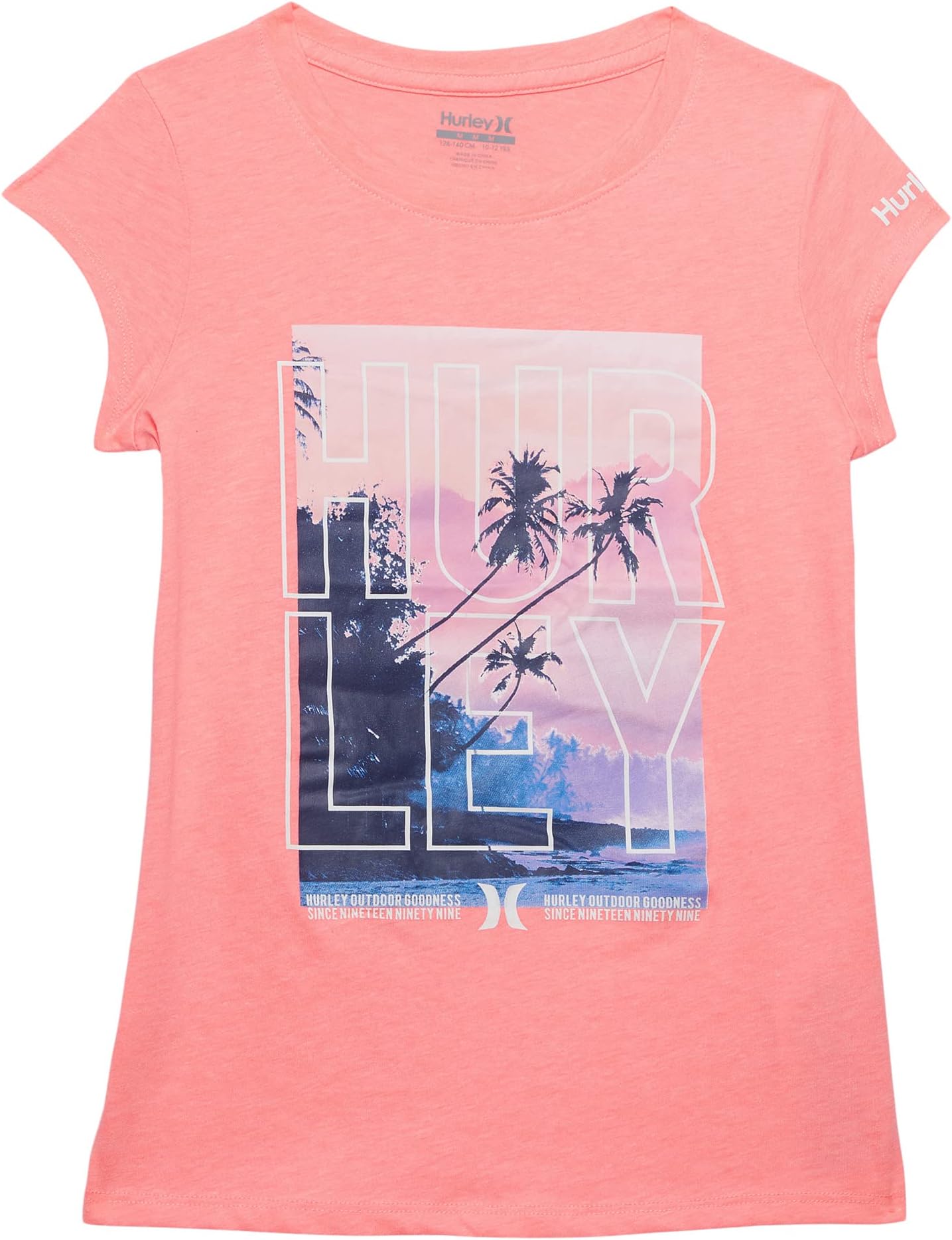 

Футболка Hurley Graphic T-Shirt, цвет Guava Glow heather