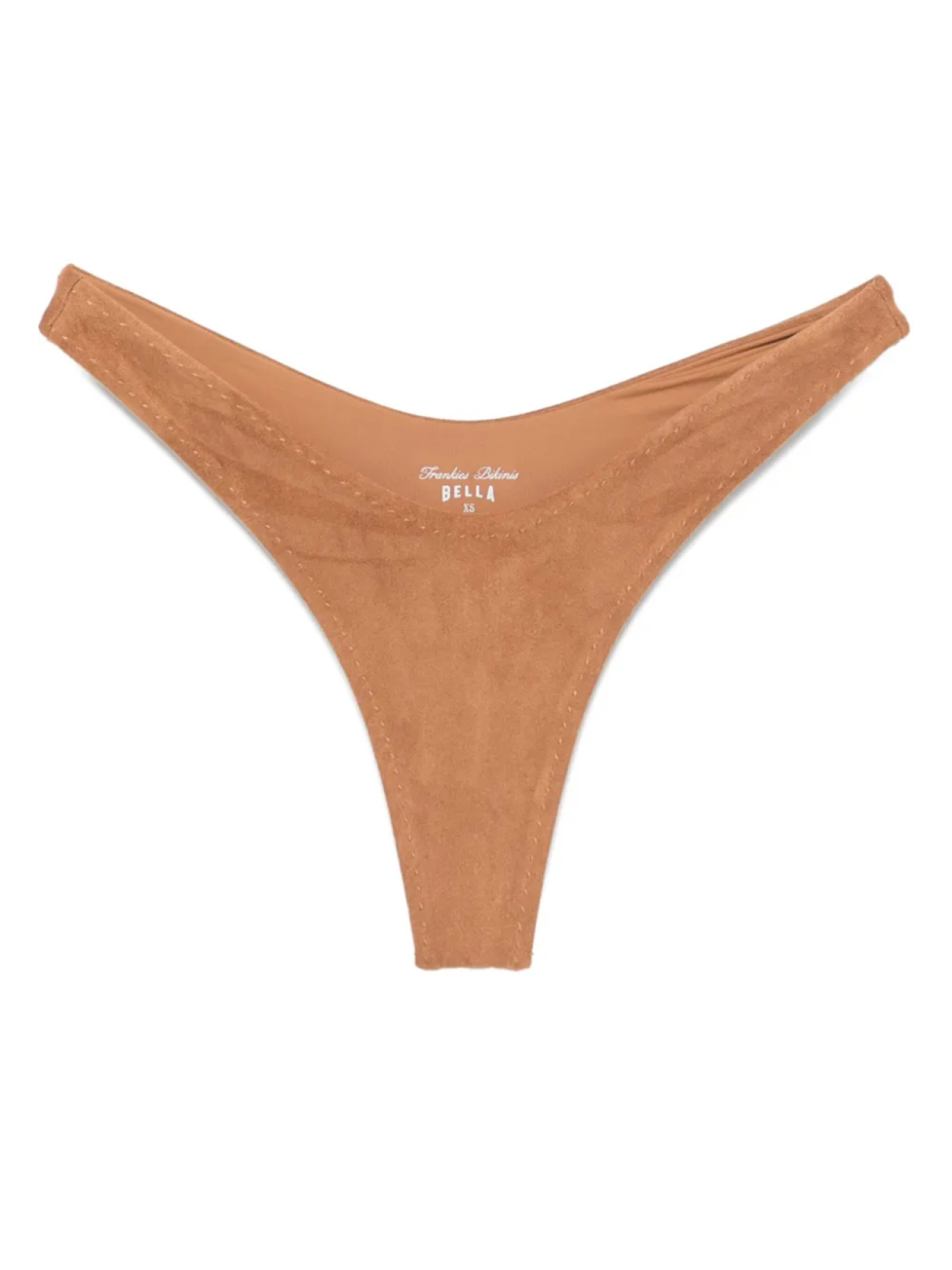 

Плавки бикини X Bella Hadid Full Moon из замши Frankies Bikinis, коричневый