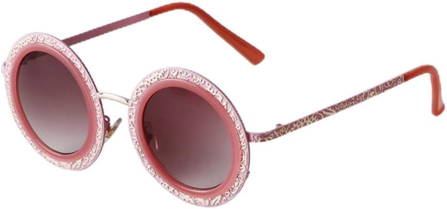 

Модные круглые солнцезащитные очки для женщин, роскошные, классические, с зеркальными линзами, металлическим шнурком, большой оправой, защитой от УФ-излучения UV400, стильные женские очки generic, C5 Red