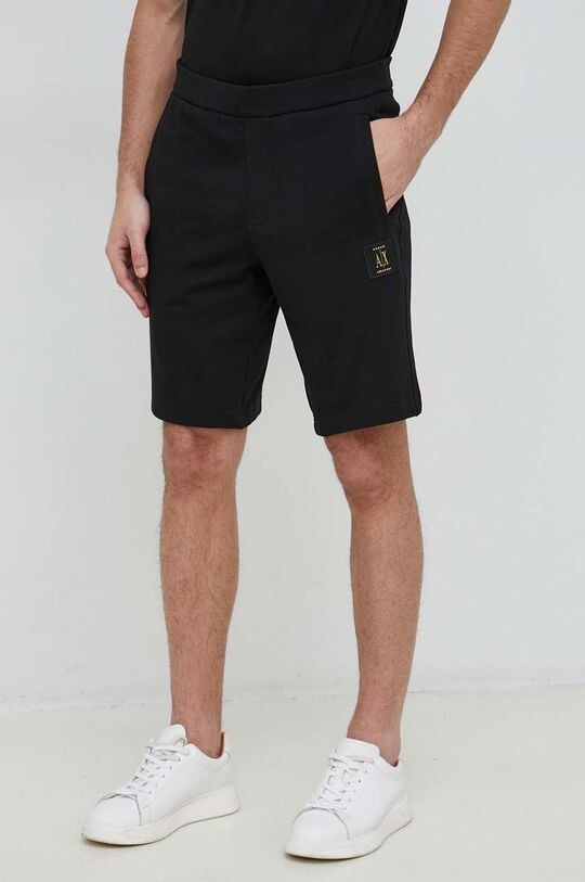 

Хлопковые шорты Armani Exchange, черный