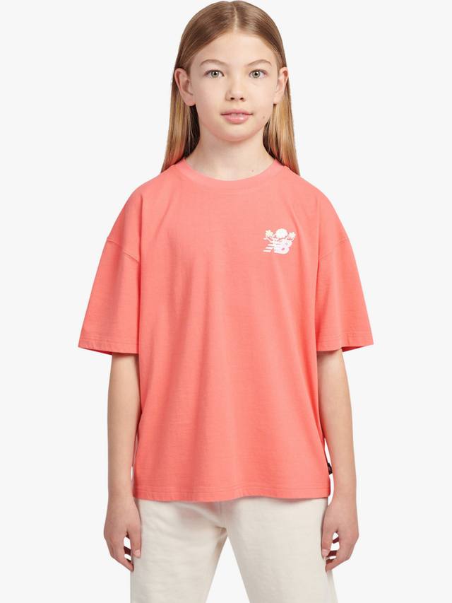 

Детская футболка T20 с цветочным узором New Balance, Drift Red