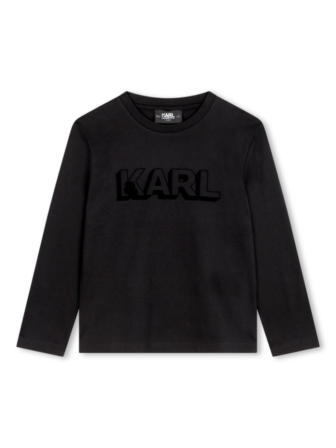 

Karl Lagerfeld Kids футболка с длинными рукавами, черный