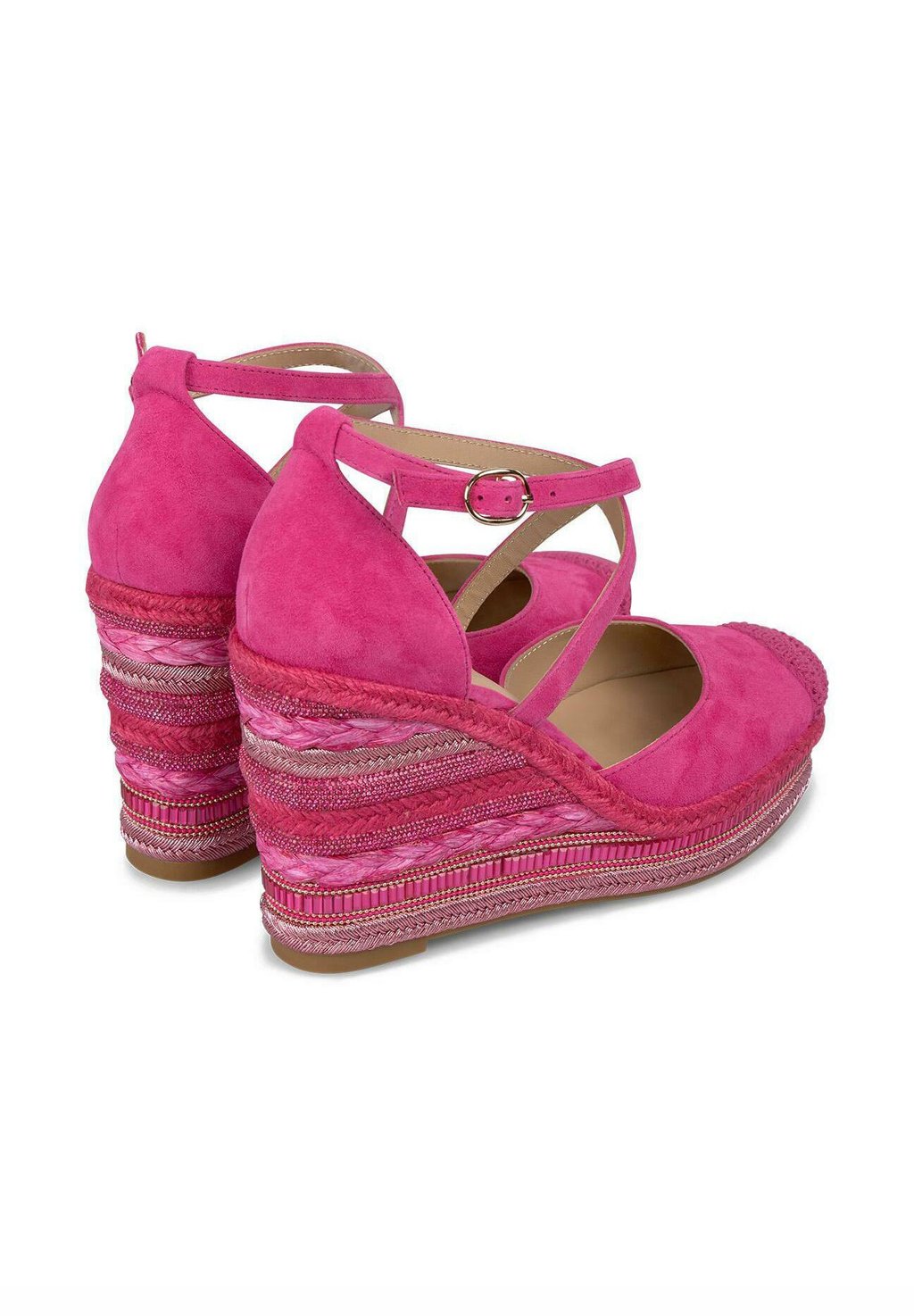Босоножки на платформе High heels Alma en Pena, цвет Fucsia Jaspeado — фото 4