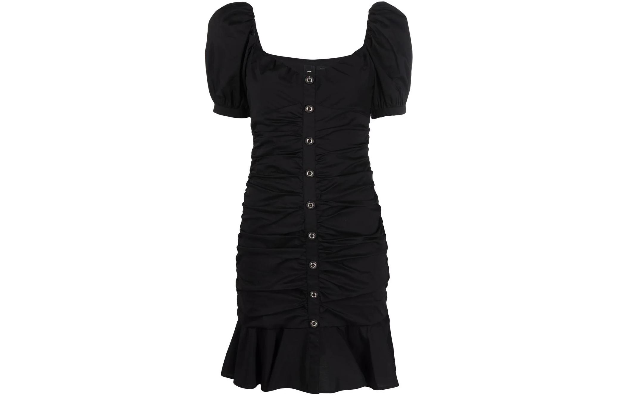

PINKO Платье с короткими рукавами, женское, черное