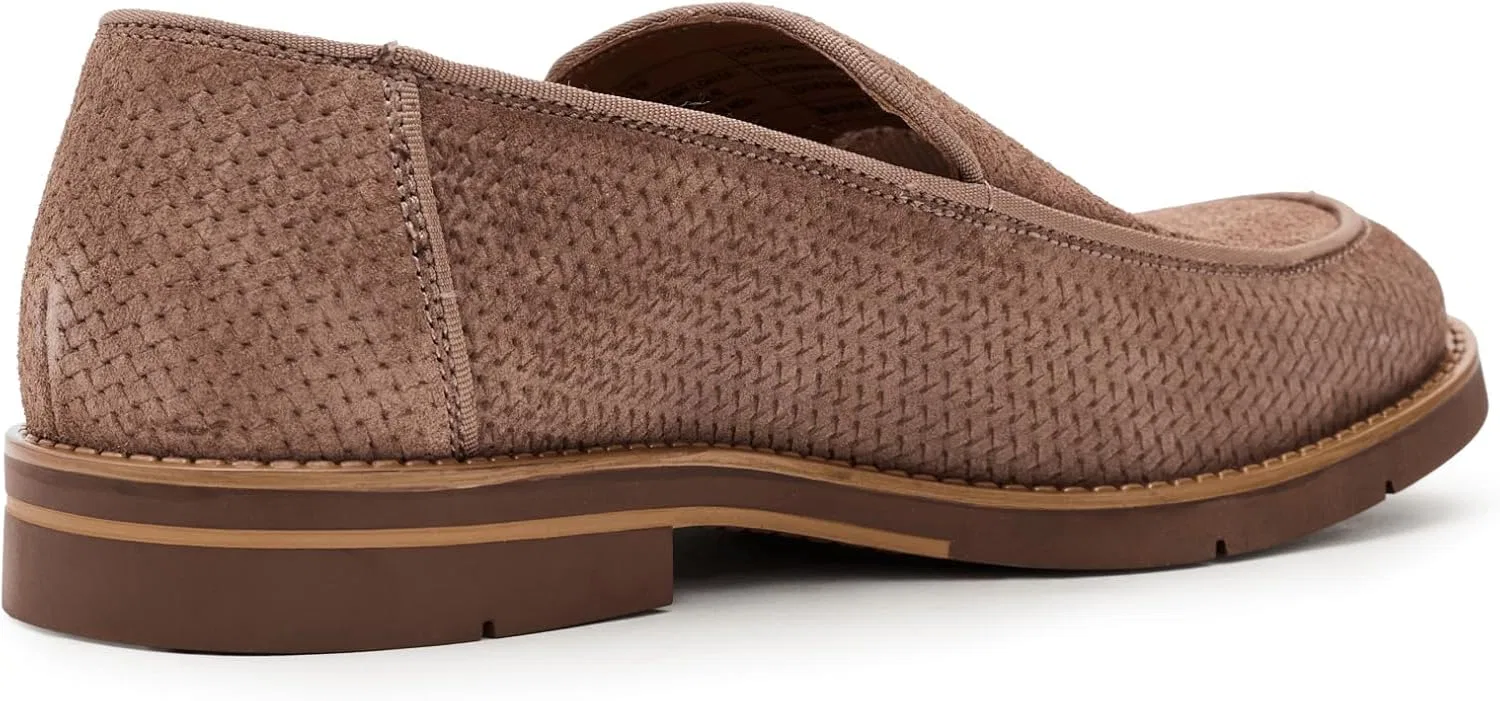 Лоферы мужские André Assous, Taupe Suede Woven — фото 3