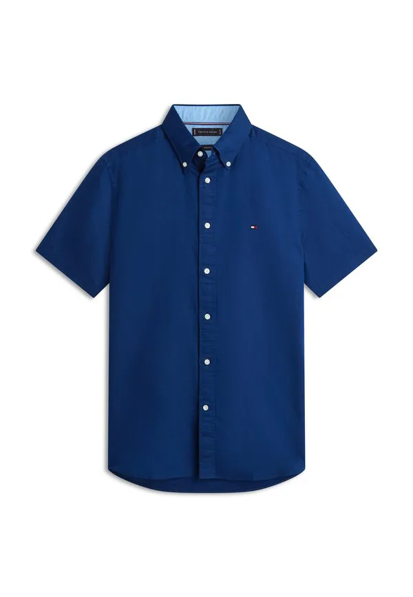 Рубашка с коротким рукавом из смесовой льняной ткани стандартного кроя Tommy Hilfiger, Carbon Navy — фото 4