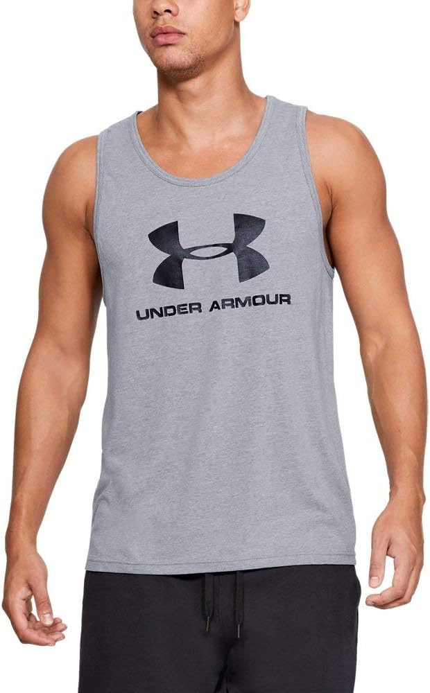 

Майка мужская спортивная с логотипом Under Armour, Gray/ Steel Light Heather