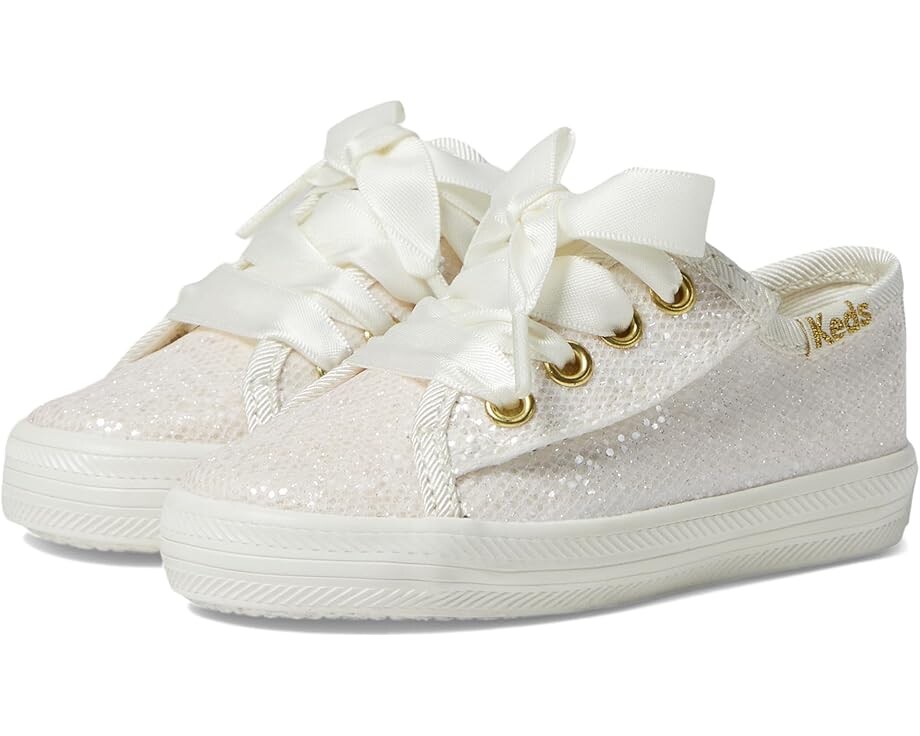 

Кроссовки Keds Kids Kickstart Jr. Celebrations, цвет Ivory Sparkle