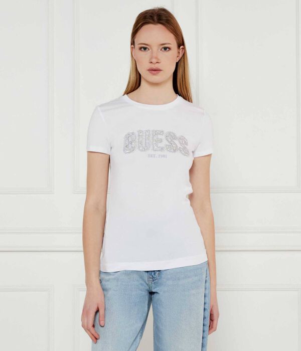

Футболки Slim fit Guess Jeans, белый