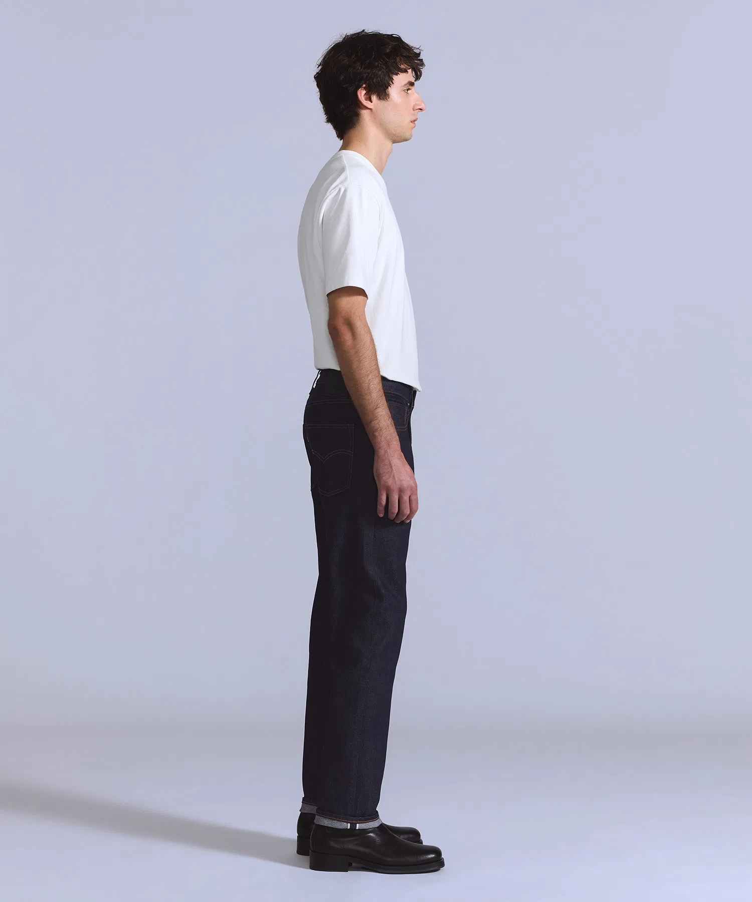 Джинсы Levi's 502™ зауженные, темно-синие, цвет RINSE, произведено в Японии. — фото 4