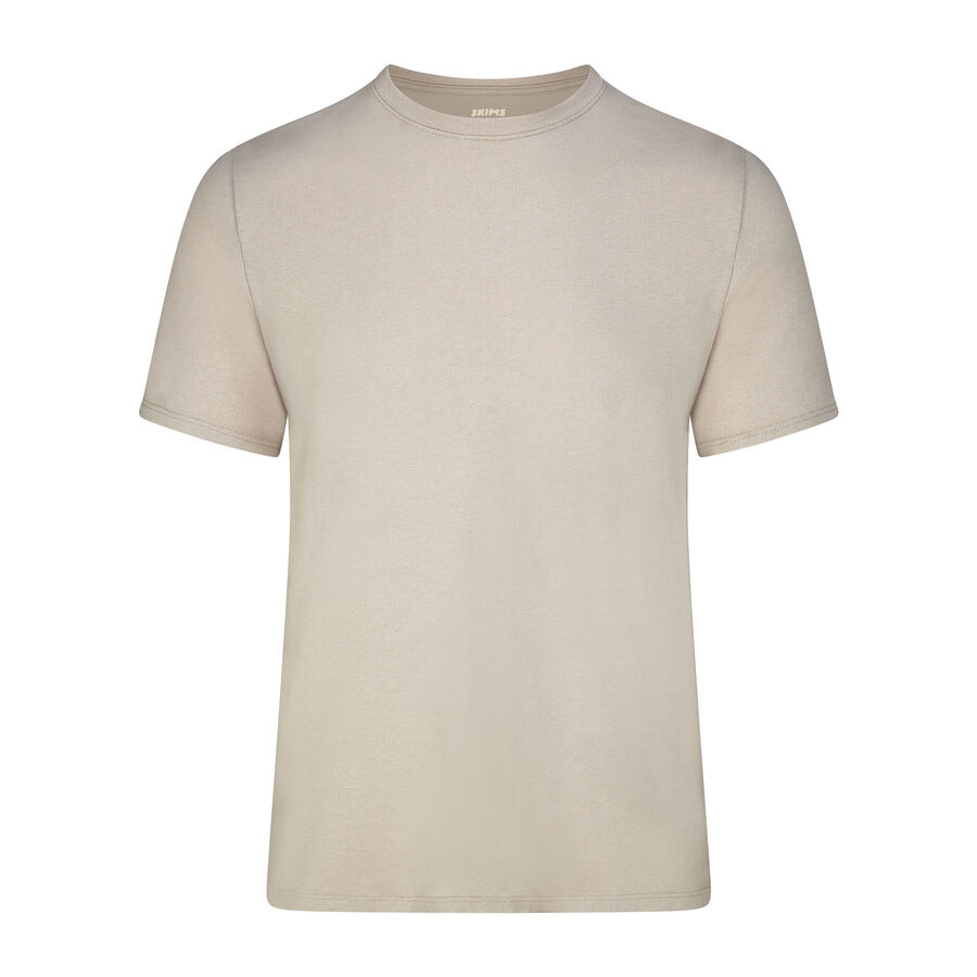

Мужская классическая футболка SKIMS Skims Cotton, цвет Stone