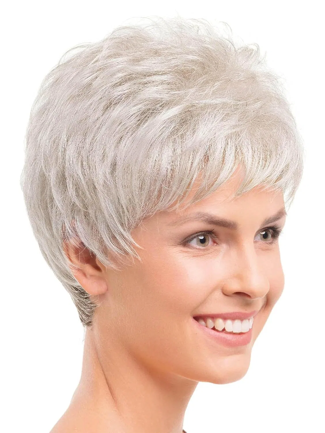 Парик «Sandy» из высококачественных синтетических волос от Lofty Lofty, Natural White, Dark Neck — фото 3