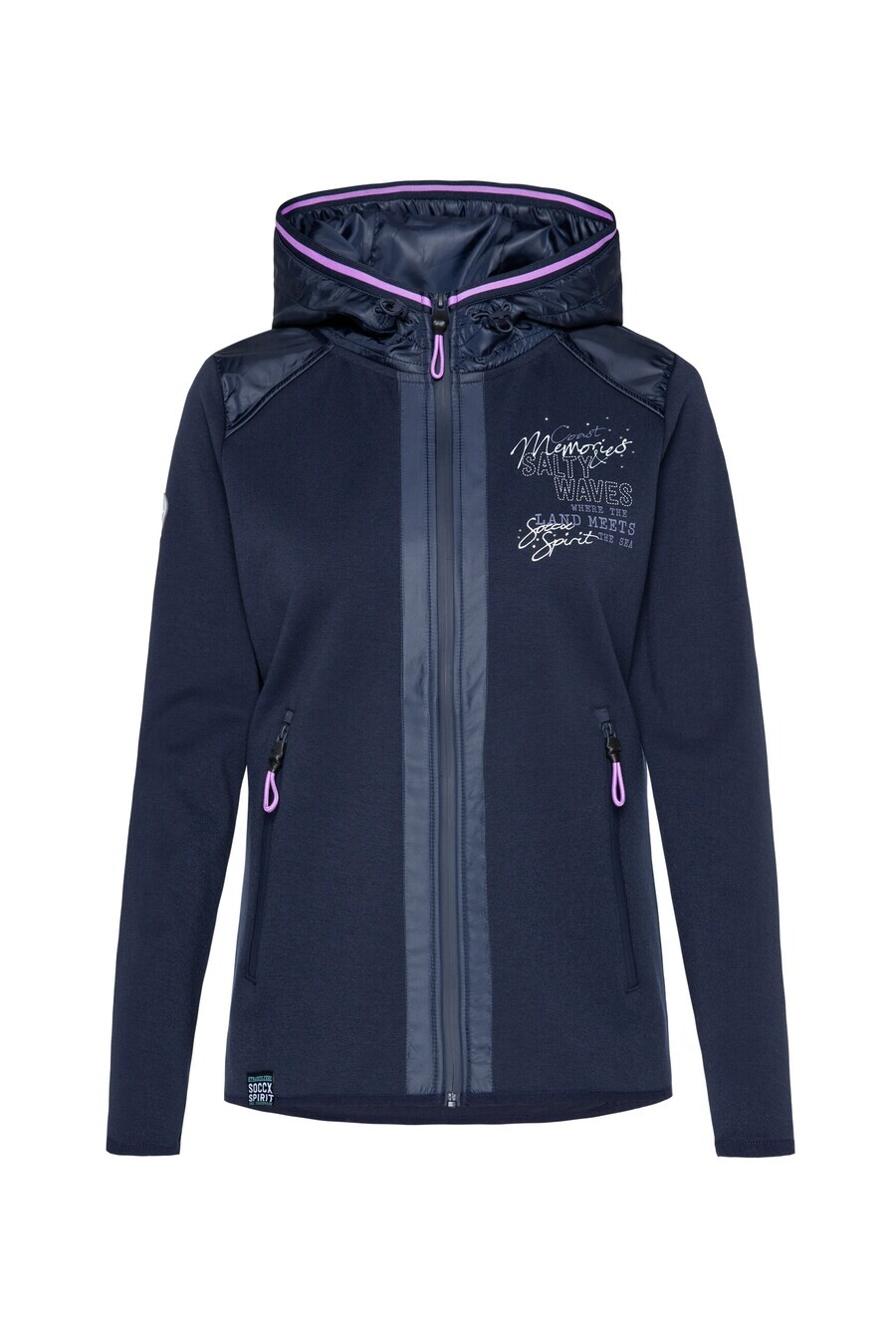

Толстовка с капюшоном на молнии Soccx Zip-Up Hoodie Meerliebe III, синий