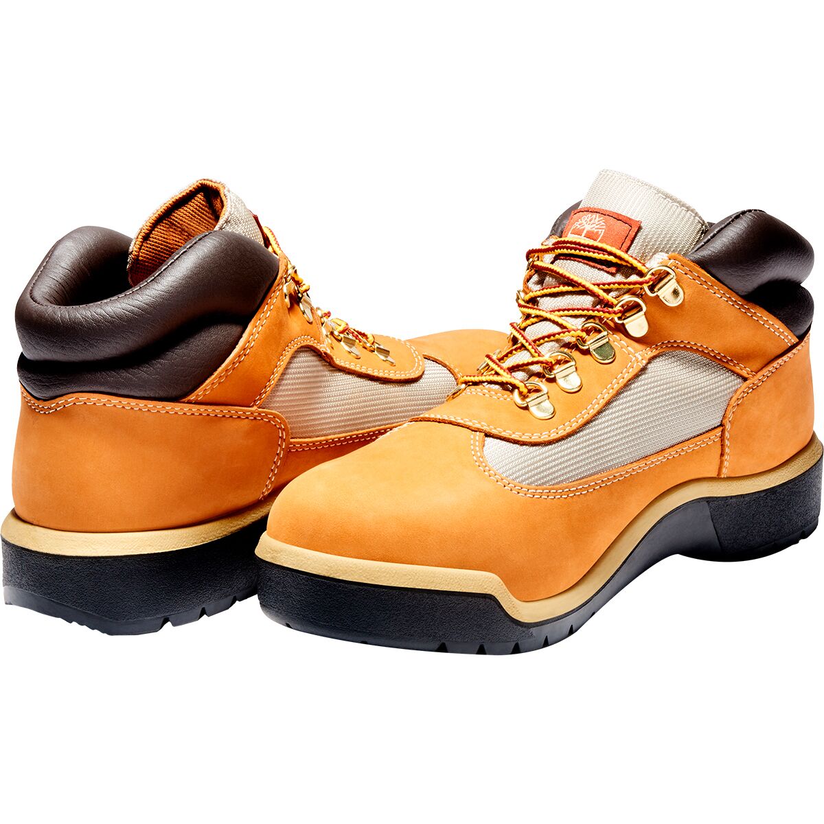 Мужские ботинки Timberland комбинированные водонепроницаемые, оранжевый — фото 4