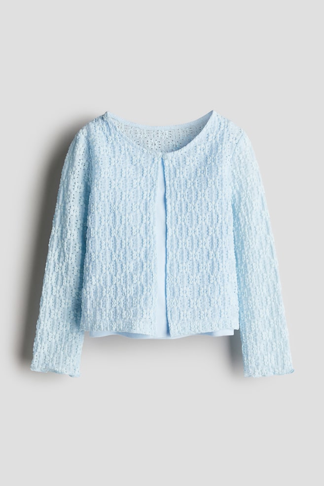 

Комплект из 2 предметов: рубашка и кардиган H&M, голубой