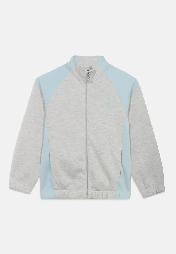 Спортивная куртка с воротником-стойкой, тренировочная куртка New Balance, Ash Heather