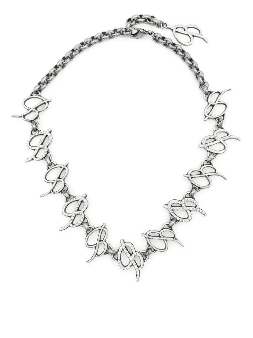 

Колье с логотипом BLUMARINE, серебяный