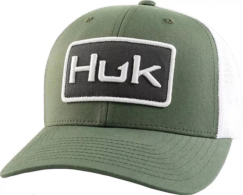 

Кепка дальнобойщика с логотипом Huk Youth, цвет Moss
