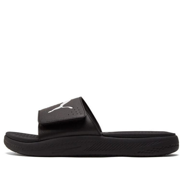 

Тапочки softride slide 'black white' Puma, черный