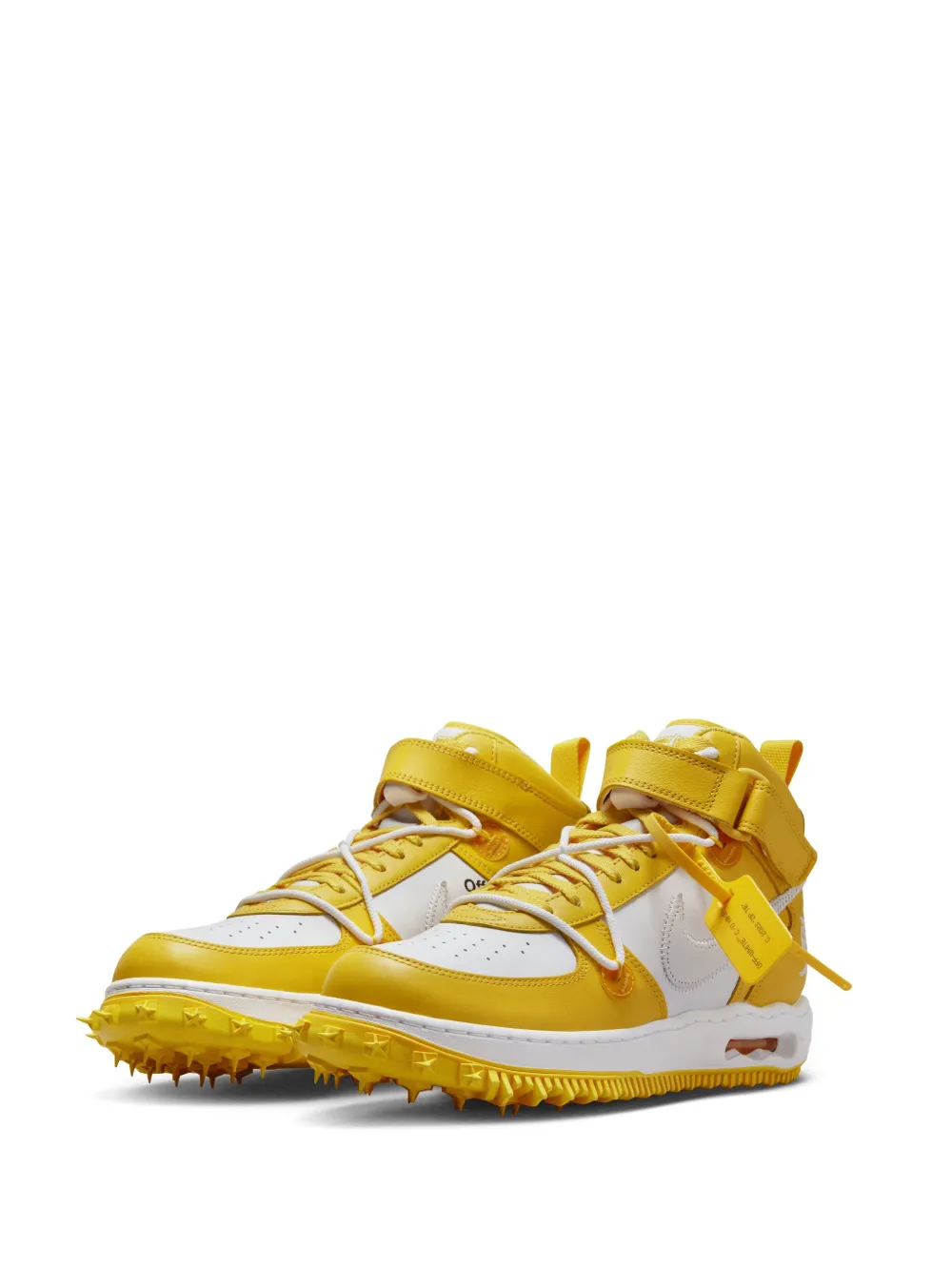 Кроссовки Air Force 1 Varsity Maize Nike X Off-White, желтый — фото 2