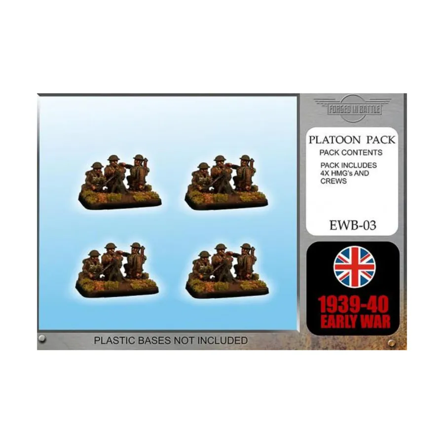 

Команды Викерс HMG, WWII Miniatures - Early 1939-40 - British Infantry (15mm)