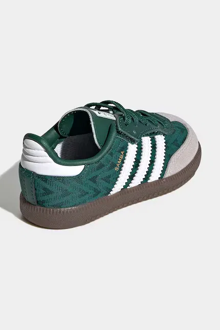 Кроссовки детские SAMBA OG Adidas Originals, зеленый — фото 3