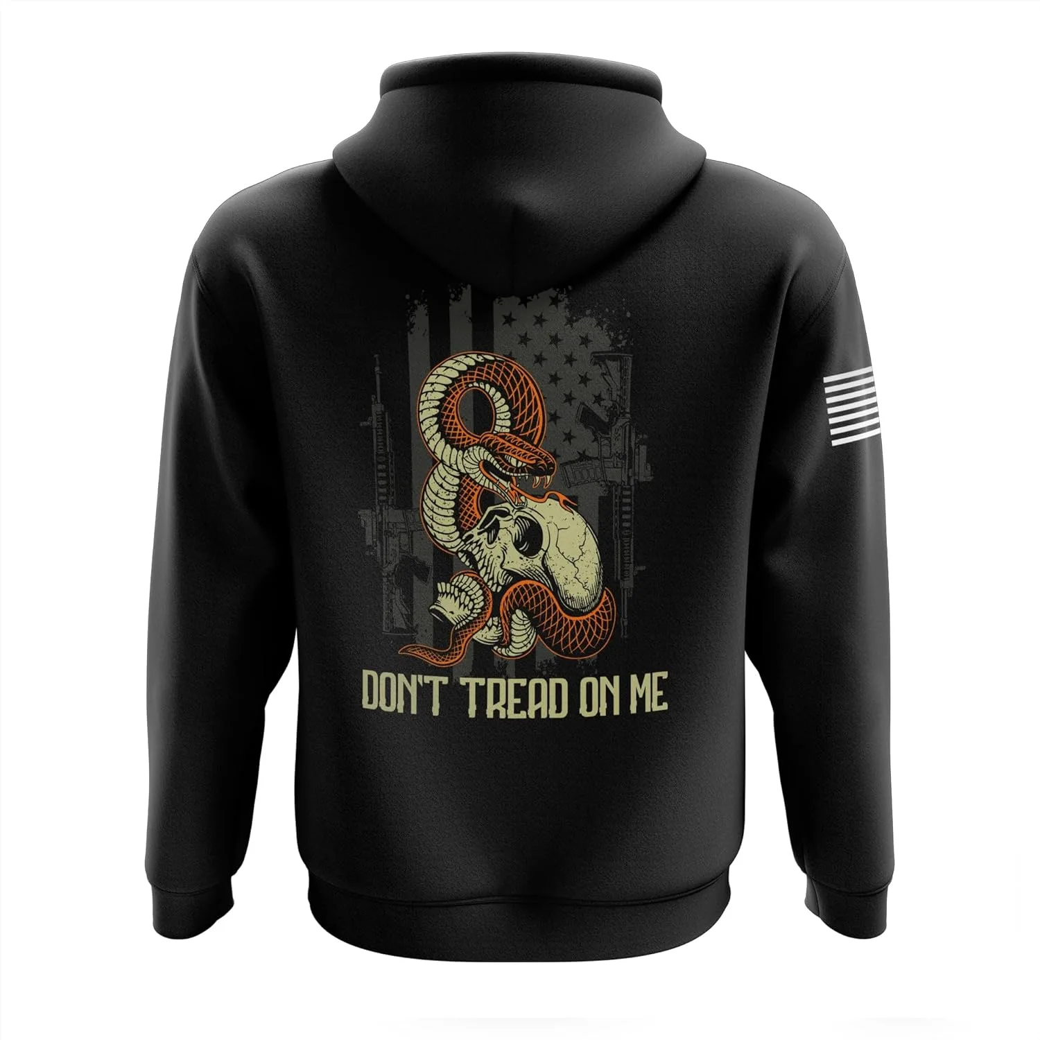 

Толстовка с капюшоном Tactical Pro Supply с дизайном Patriotic Don’t Tread on Me