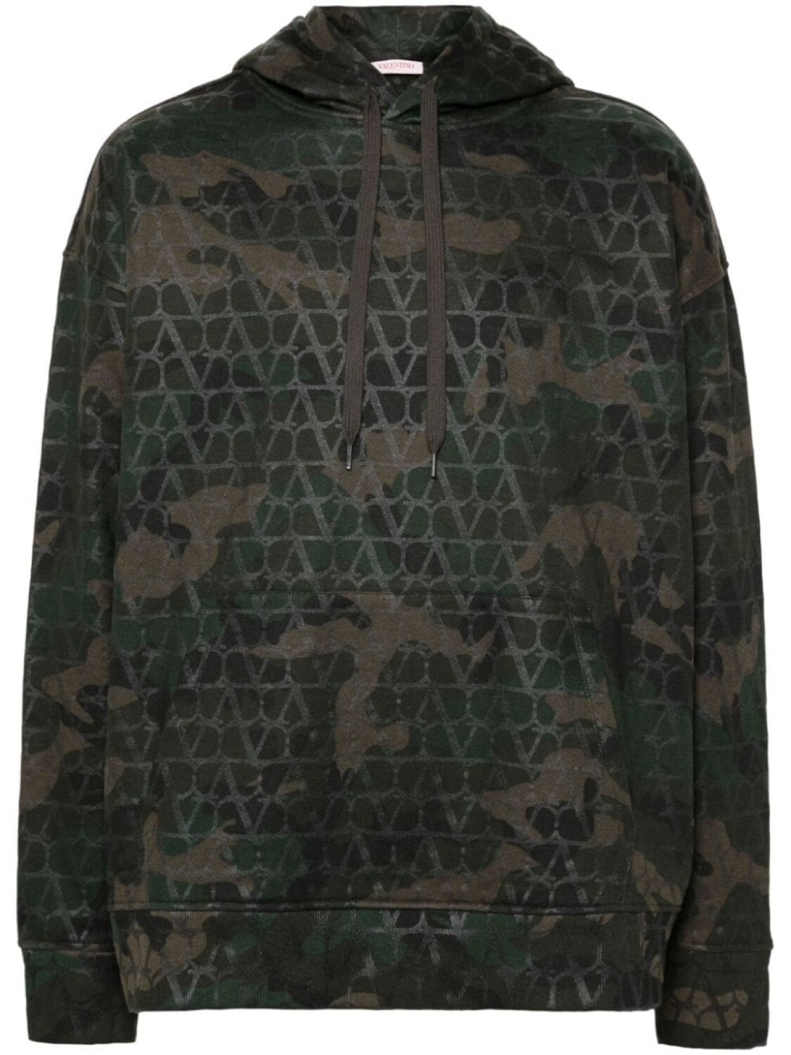 

Valentino Garavani худи с узором Toile Iconographe и камуфляжным принтом, зеленый