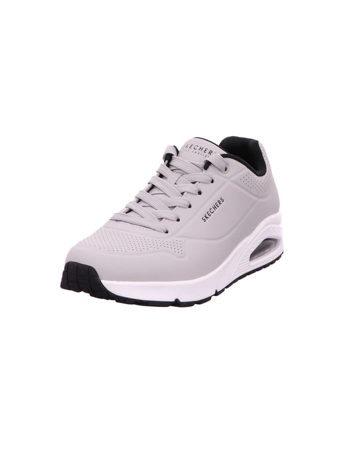 

Кроссовки на шнуровке Skechers, цвет light gray/black