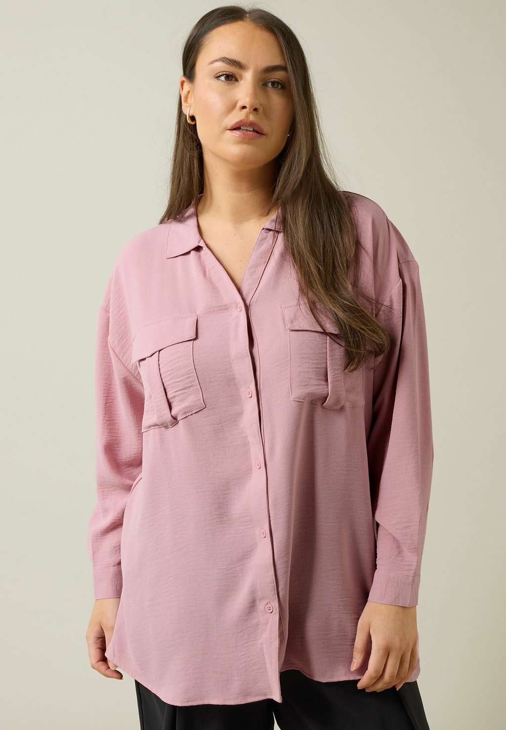 

Блузка на пуговицах UTILITY POCKET Evans, розовый