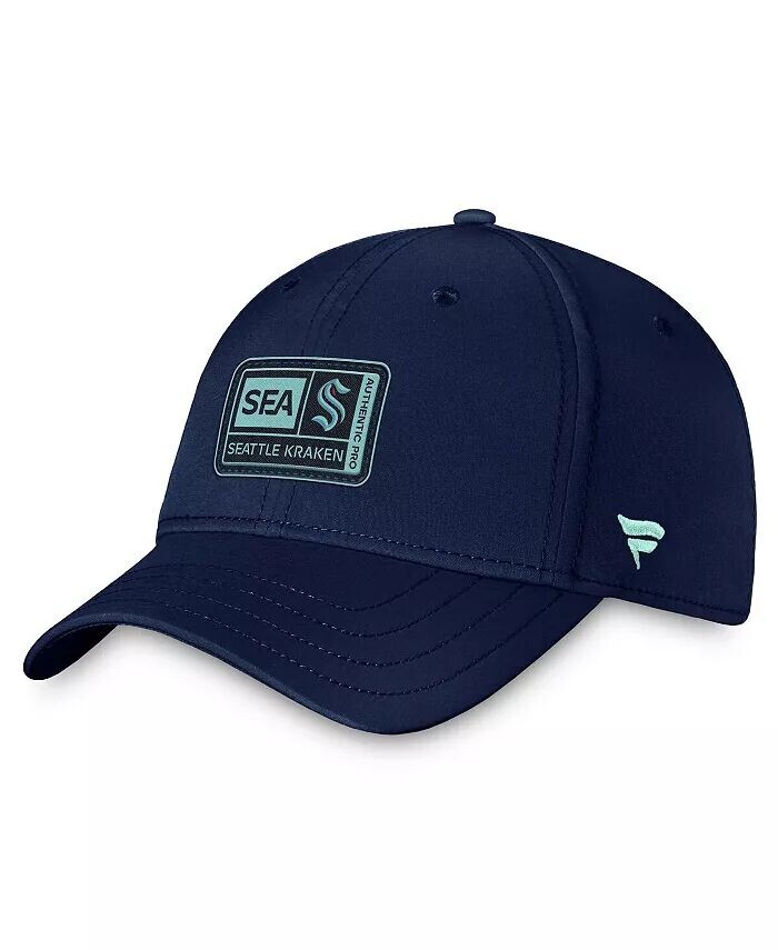 

Мужская гибкая шапка Deep Sea Seattle Kraken Authentic Pro Training Camp Fanatics, синий