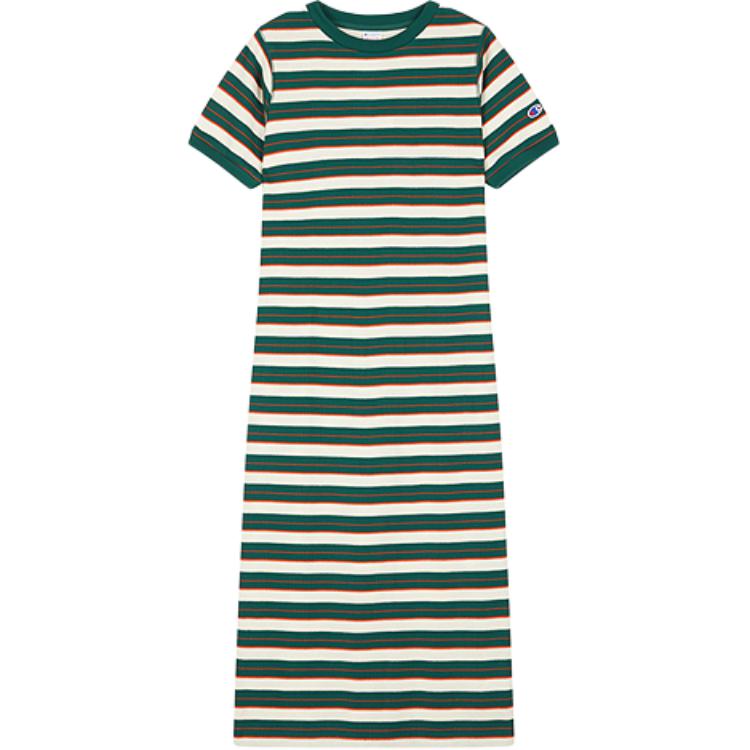 

Короткое платье с короткими рукавами Japan Version Women's Champion, темно-зеленый