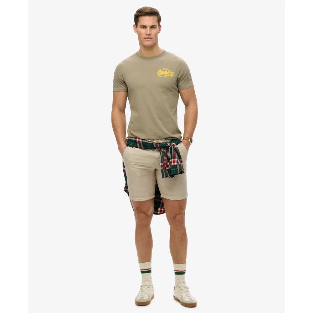 Футболка с коротким рукавом Superdry Vl Tokyo Relaxed Fit, бежевый — фото 4