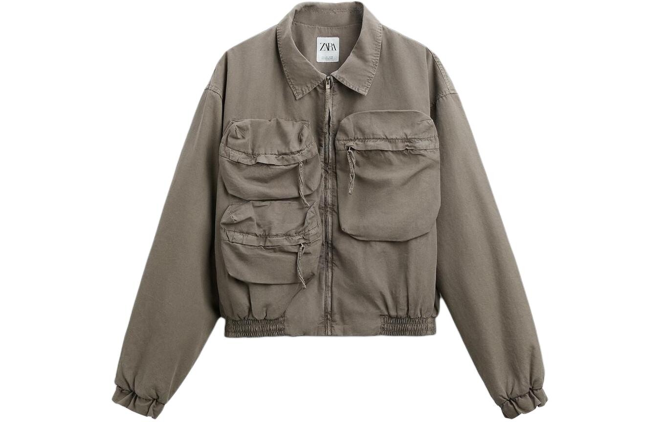 

Куртка мужская коричневая Zara, коричневый