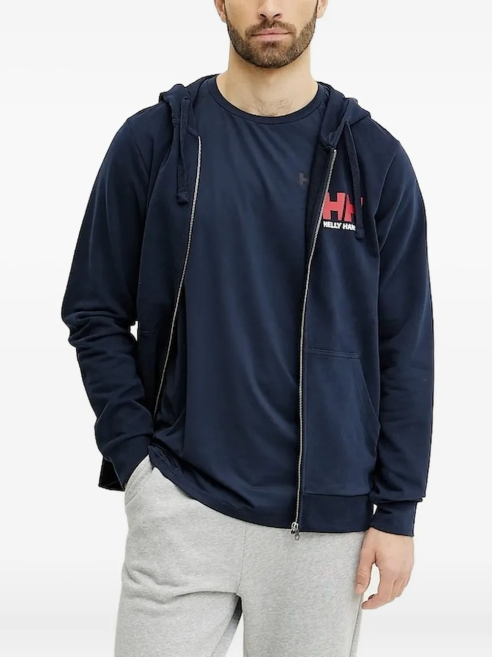 

Толстовка на молнии с логотипом Helly Hansen, синий