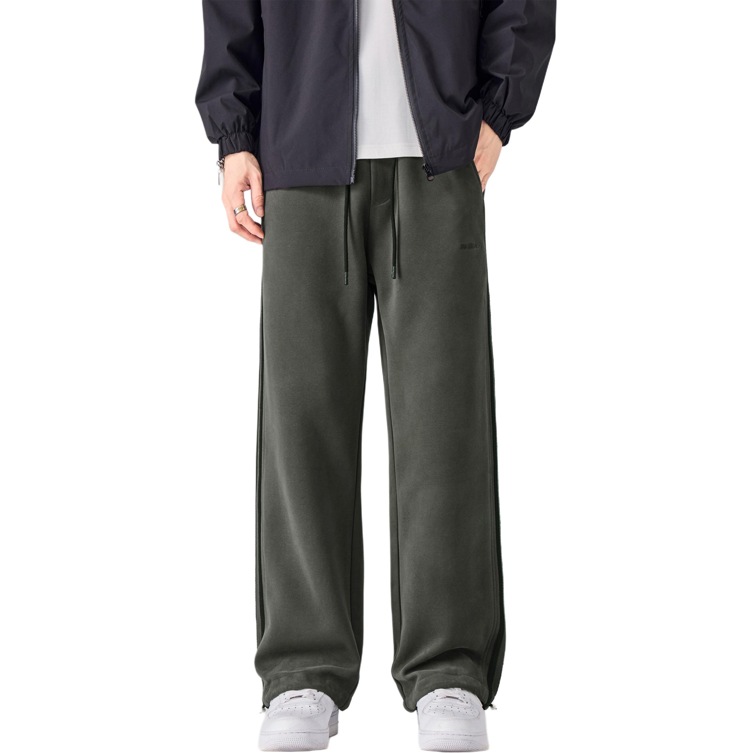 

Чистый крой повседневные брюки unisex FUERZA, серо-зеленый