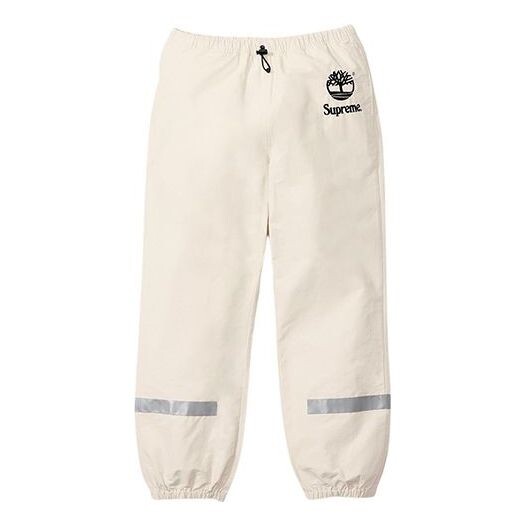 

Брюки x timberland reflective taping track pants 'white black' Supreme, белый