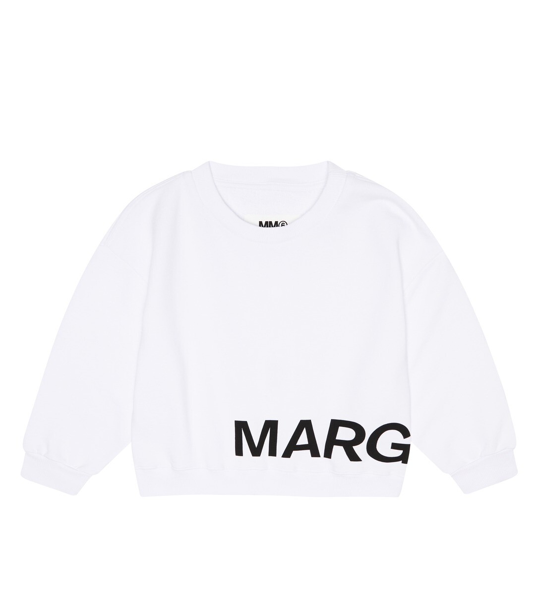 

Толстовка из хлопка с логотипом MM6 Maison Margiela, белый