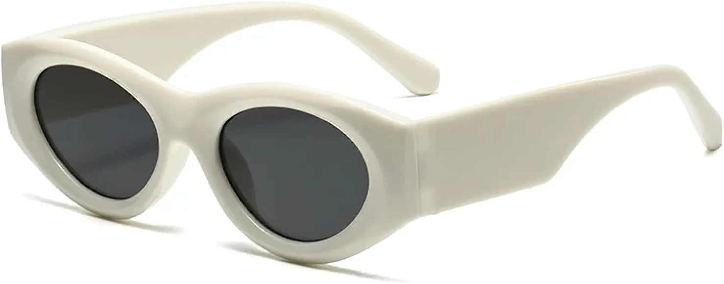 

Женские прямоугольные солнцезащитные очки в винтажном стиле «кошачий глаз» с пятнистым рисунком, стильные, ретро, ​​с защитой от УФ-излучения UV400 TVTBBVV, Beige