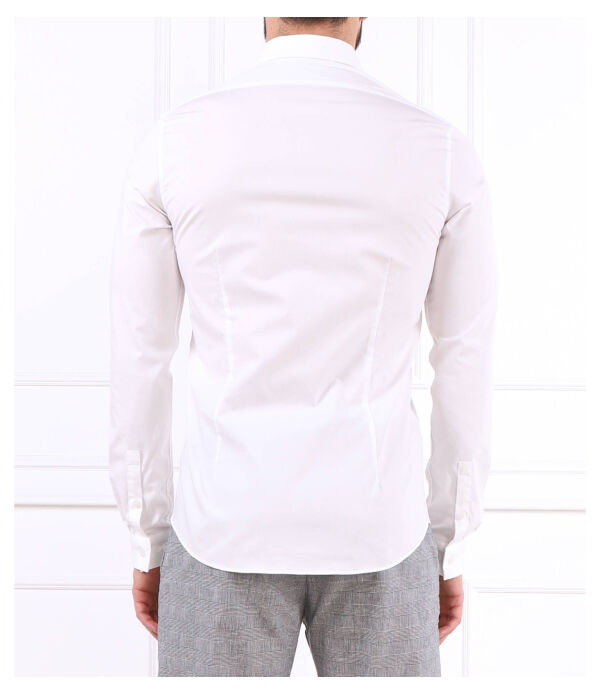 Поплиновая рубашка Extra slim fit Calvin Klein, белый — фото 4