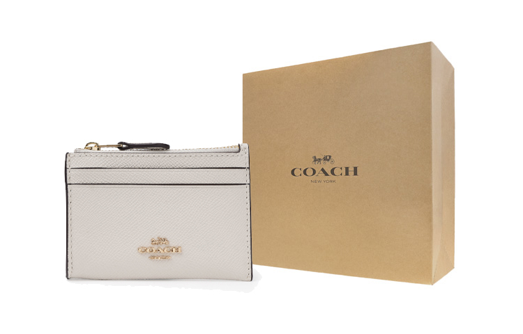 

COACH Миниатюрный кожаный держатель для ключей и карт