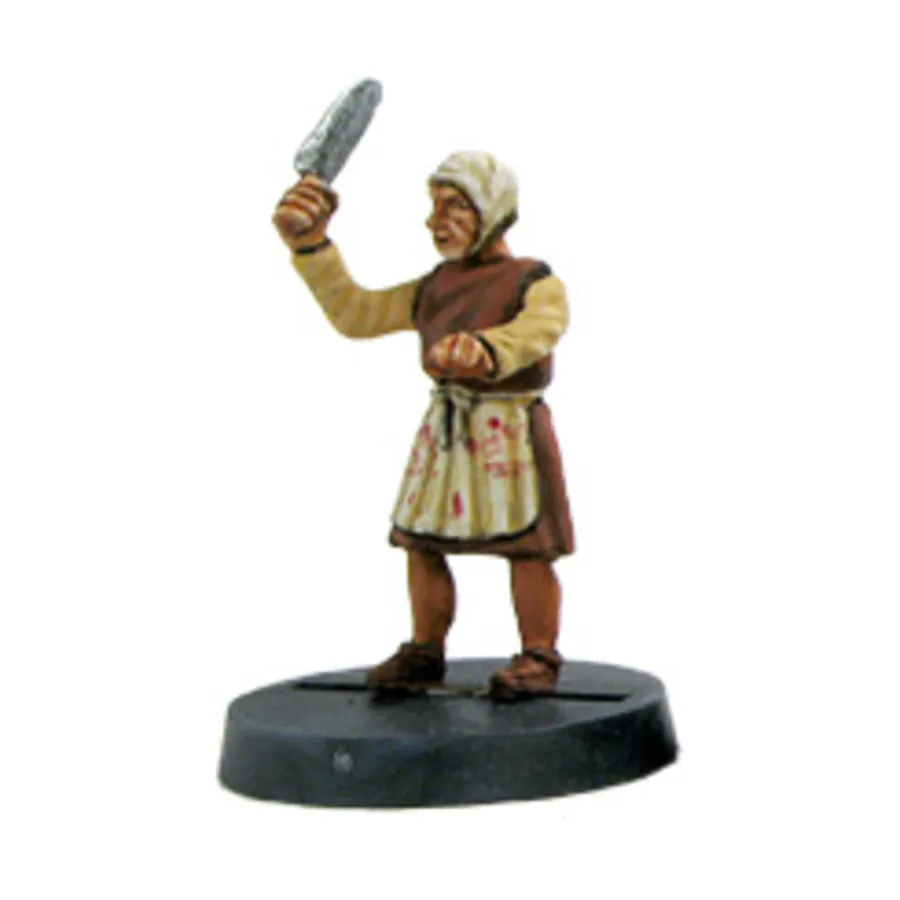 

Шеф-повар режет мясо (подставка не входит в комплект), Historical Miniatures - Medieval - Citizens (28mm) (Mirliton SG)