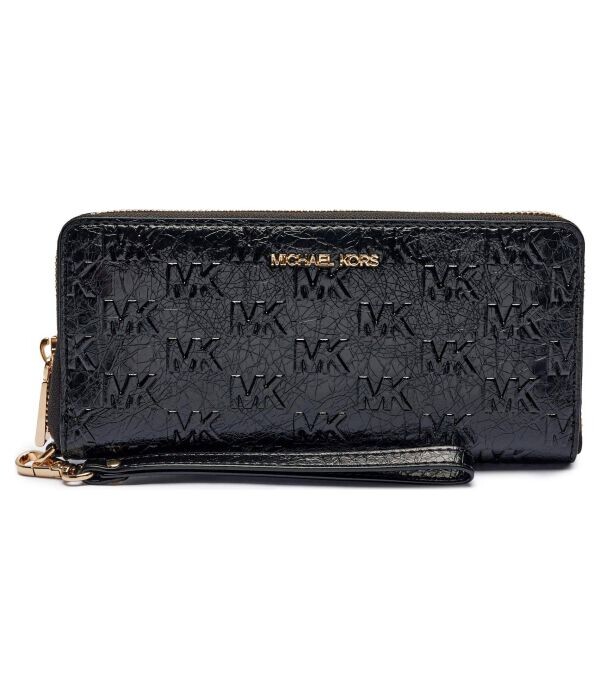 

Кошелек женский Michael Kors с тиснением на молнии, черный