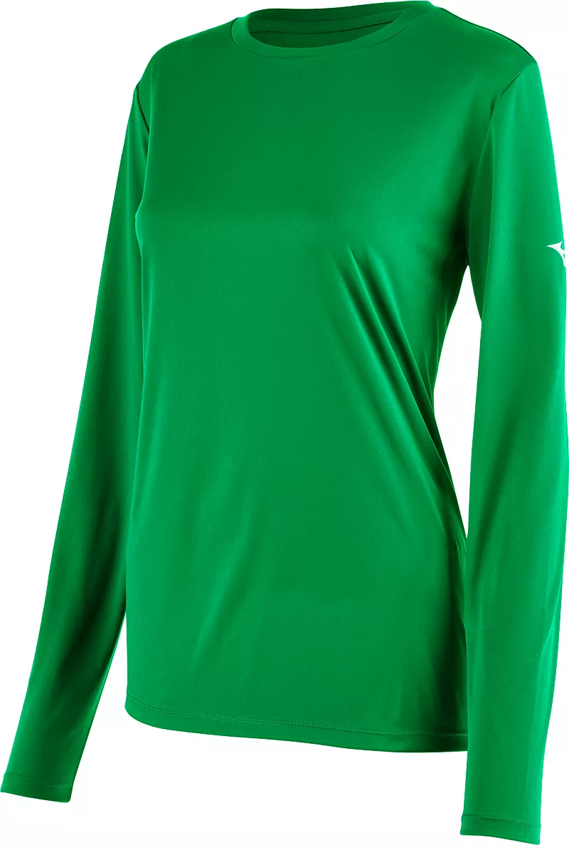 

Женская рубашка с длинным рукавом Mizuno NXT, цвет Kelly Green