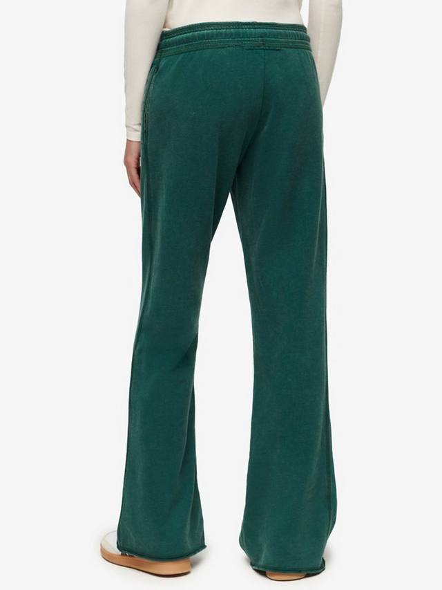 Атлетические лоу-райз расклешенные джоггеры Superdry, Mid Green — фото 4