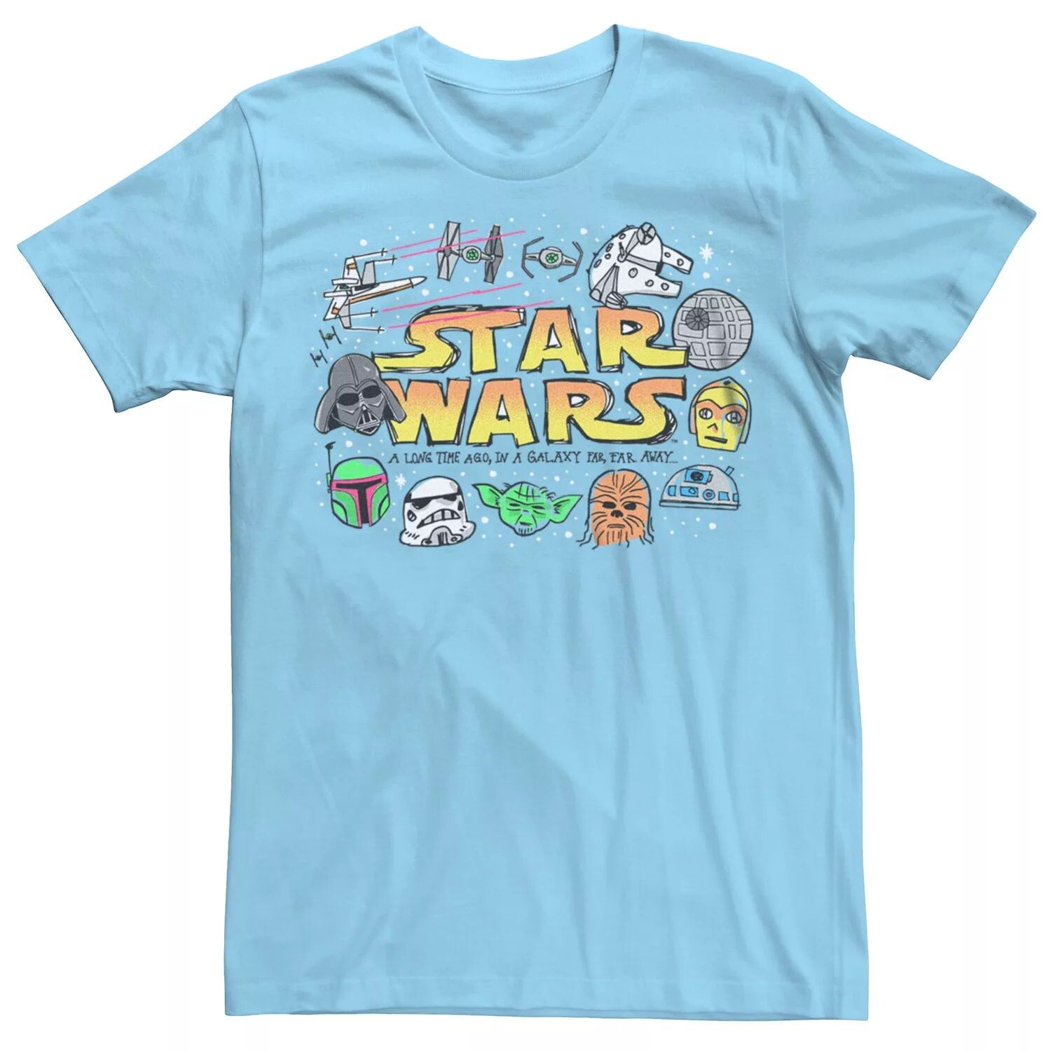 

Мужская футболка Star Wars All Stars Head Draws Licensed Character