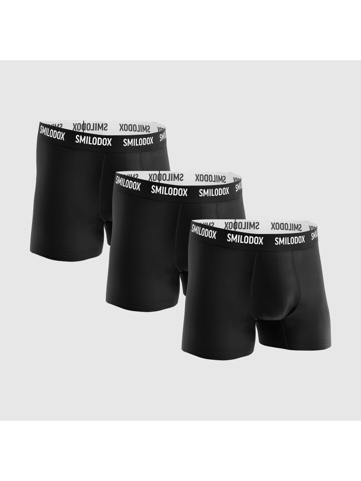 

Трусы боксеры SMILODOX Boxershorts 3er Pack, цвет Schwarz/Schwarz/Schwarz