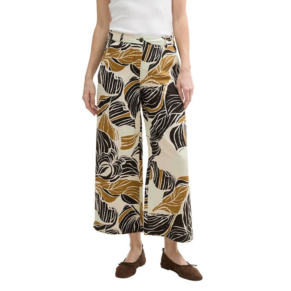 

Брюки Tom Tailor Culotte Fit Linen, белый